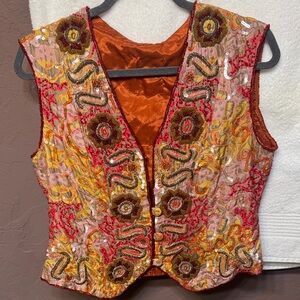 Vintage Beaded Vest